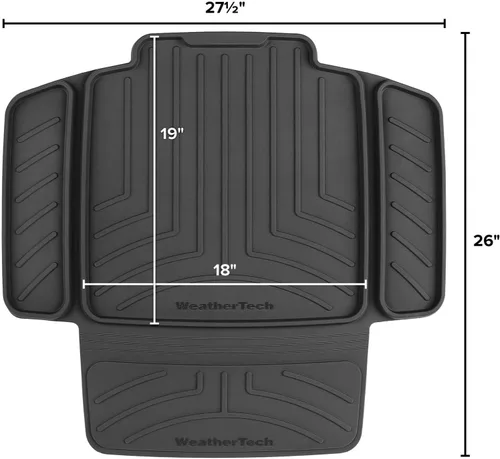 Vista 2 de WeatherTech Protector de asiento de coche infantil, negro