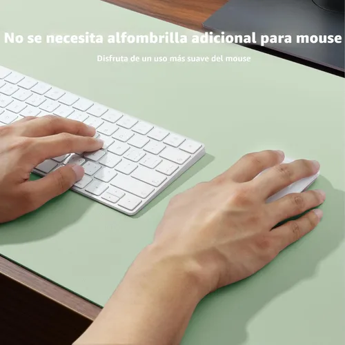 Vista 3 de Aothia - Protector de escritorio de cuero sintético grande, base antideslizante para mouse y superficie para escribir, impermeable, fácil de Agua
