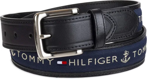 Vista 19 de Tommy Hilfiger Men's Fabric Inlay Casual Belt with Classic Harness Buckle