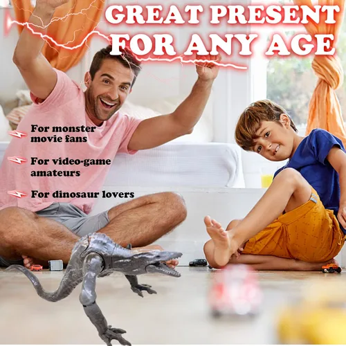 Vista 4 de Monster Toys Figuras de acción, juguetes de animales de pegamento suave, juguetes para niños con articulaciones móviles, juguete de lagarto