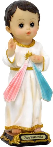 Vista 4 de Gigi's Classy Kids Estatuas religiosas católicas de 8 pulgadas para bebés, niños, niñas, regalo de Judas Guadalupe Michael Misericordia Nino Divino