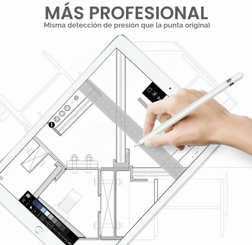 Vista 7 de SIXFU Puntas mejoradas para la punta del lápiz Apple, puntas de repuesto seguras antiarañazos, como puntas de goma de control preciso para Apple Pen