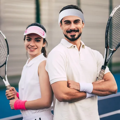 Vista 7 de El juego de 60 bandas para el sudor incluye 20 diademas deportivas y 40 muñequeras, pulseras de tela de rizo coloridas para entrenamiento, tenis