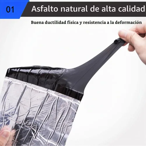 Vista 2 de Fieltro autoadhesivo para techos, cinta de reparación de tejas de techo de asfalto, rollo protector de techo, cinta intermitente para techos