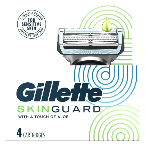 Vista 9 de Gillette SkinGuard - Cuchillas de afeitar para hombre, 4 recambios de cuchillas
