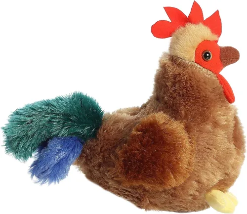 Vista 7 de Aurora® - Adorable Mini Flopsie™ gallo Cocky™ - Animal de peluche, facilidad para jugar, compañero eterno - Marrón, 6 pulgadas