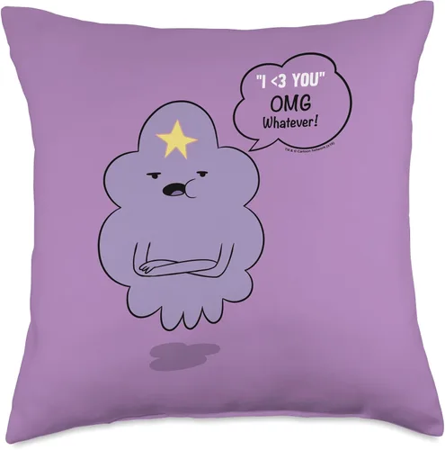 Vista 5 de Adventure Time Lumpy Space Princess OMG - Almohada de 15.7 x 15.7 in, multicolor