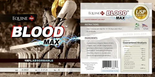 Vista 2 de (3 libras) – Performance Red Blood Health Builder para caballos – 100% hierro absorbible, cobre, zinc y vitaminas del complejo B