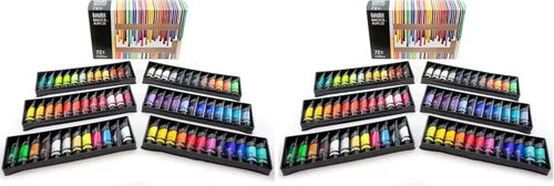 Vista 20 de Liquitex BASICS - Juego de pintura acrílica, 6 tubos de 22ml (0.74 onzas), fluorescente