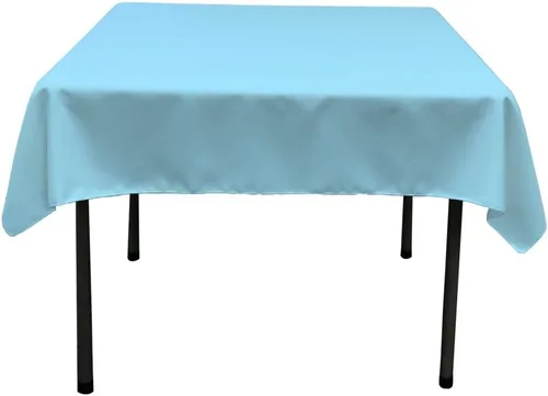 Vista 4 de LA Linen. Mantel cuadrado de popelina de poliéster