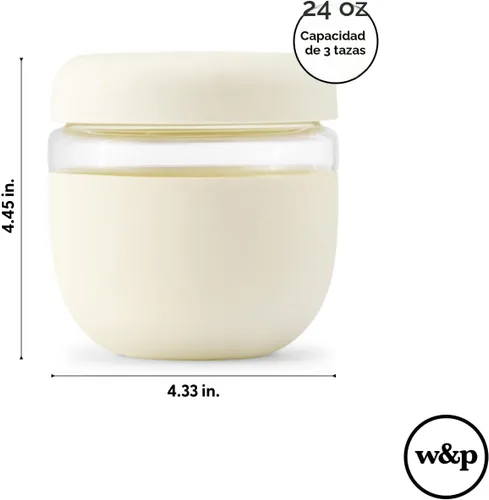 Vista 7 de W&P - Recipiente para almuerzo con sellado seguro Crema