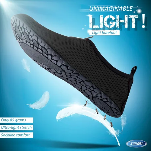 Vista 5 de SIMARI Water Shoes Womens Mens Barefoot Unisex Aqua Socks Slip-on for Indoor Outdoor Snorkeling SWS002