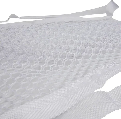 Vista 7 de Household Essentials bolsa para lavar y secar tenis de poliéster, color blanco, Malla, Rosado/Blanco apagado, 1
