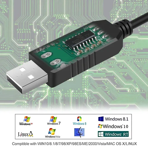 Vista 4 de Cable serie USB RS232 a RJ9 para PC Connect para Celestron Nexstar EQ6 Cable de control manual Cable adaptador serie