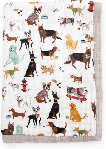Vista 17 de Little Unicorn Manta de recepción para recién nacidos Ultra suave, tela de muselina multicapa Regalo para recién nacidos y para llevar