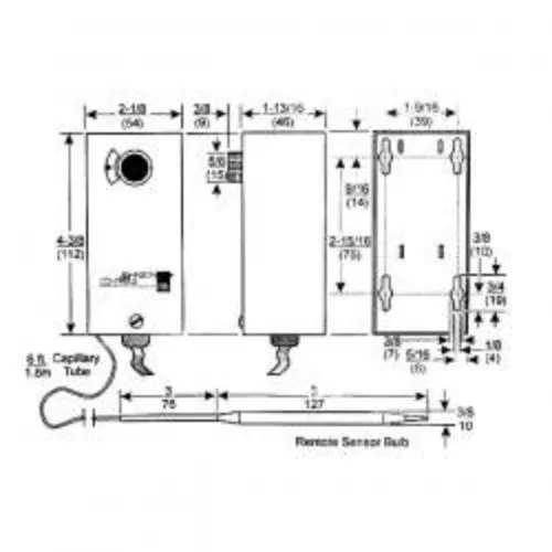 Vista 2 de Johnson Controls, controlador de temperatura para freezer, A19AAT-2C