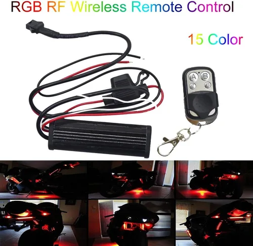 Vista 6 de Controlador LED RGB de 4 teclas para luz LED de tira de coche de motocicleta