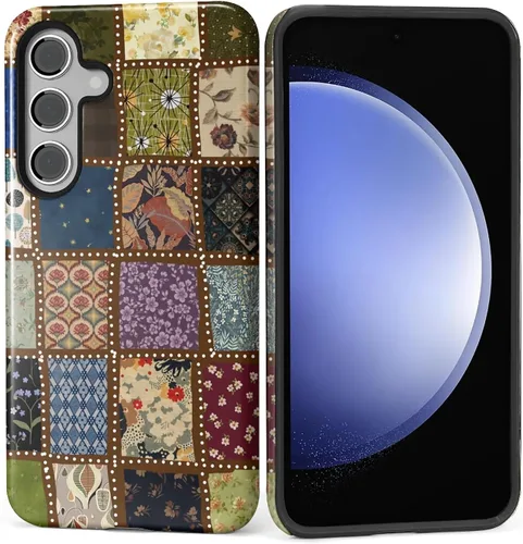 Vista 158 de Funda para Samsung Galaxy S23, Funda Híbrida Resistente 2 en 1 de Cuerpo Completo Resistente a Golpes con Protección Brillante para Samsung Galaxy