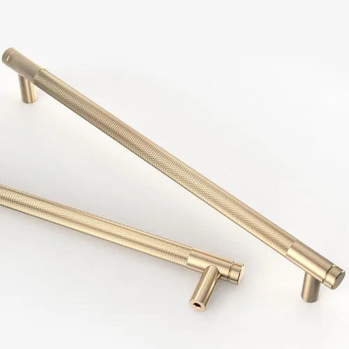 Vista 38 de Asidrama - Paquete de 10 tiradores para gabinete de 3 pulgadas (76mm) de color negro mate y bronce champán, manijas estriadas para gabinete
