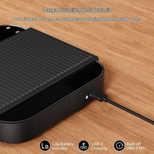 Vista 5 de Ultrean Báscula de café de 5.9 pulgadas, báscula de café recargable con temporizador, precisión de 6.6 lbs/0.00 oz para verter y gotear, báscula
