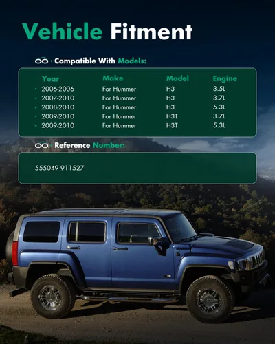 Vista 4 de SCITOO - Amortiguadores delanteros, 2 puntales de amortiguadores de gas para Hummer se adapta a 2006-2010 para Hummer H3,2009-2010 para Hummer H3T
