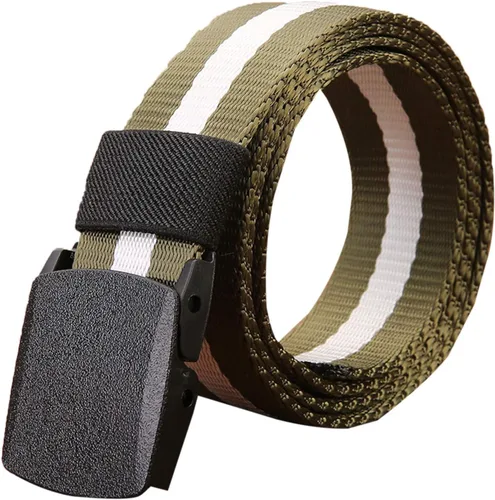 Vista 3 de Elonglin Cinturón táctico militar de la lona de la correa de nylon unisex 1,5" con la hebilla plástica