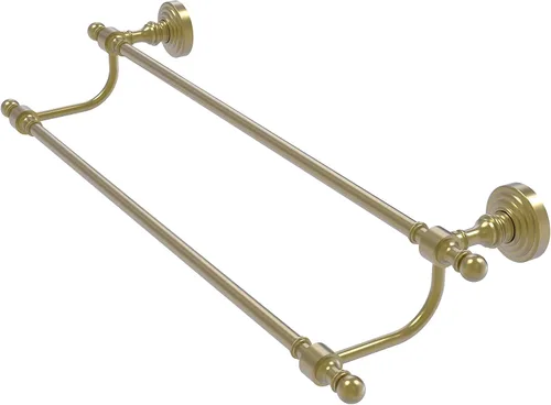 Vista 4 de Allied Brass RW-72/18 Retro Wave Collection - Toallero doble de 18 pulgadas, color negro mate