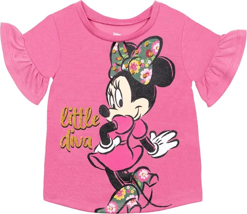 Vista 2 de Disney Conjunto de camiseta y leggings de moda con gráficos de Minnie Mouse