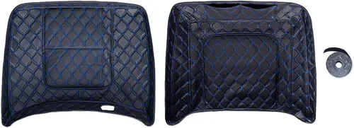 Vista 8 de Advanblack Forros para Tour Pack, Forro con Costura de Hilo Negro King Tour Pack