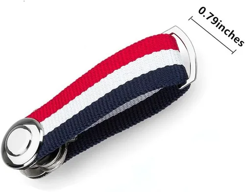 Vista 10 de Llavero compacto - Elegante y práctico organizador de llaves de bolsillo con mecanismo de bloqueo seguro. (negro)