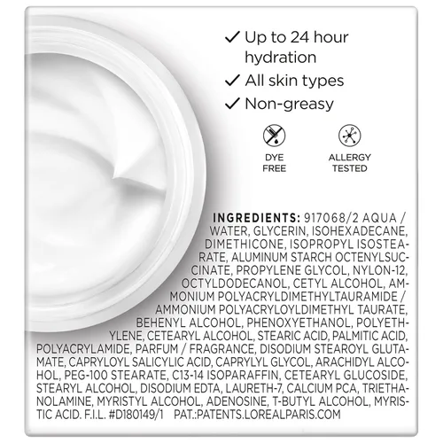 Vista 4 de L'Oreal Paris Wrinkle Expert 55+ - Hidratante facial antienvejecimiento con calcio, no graso, adecuado para pieles sensibles, 1.7 onzas líquidas