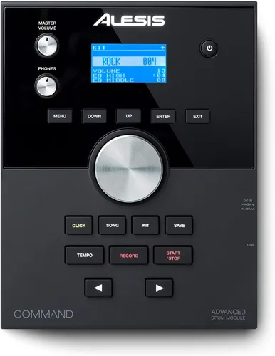 Vista 10 de Kit Alesis Drums Command Mesh SE - Set de batería eléctrica con almohadillas de malla de doble zona silenciosas, conectividad USB MIDI y más de 600