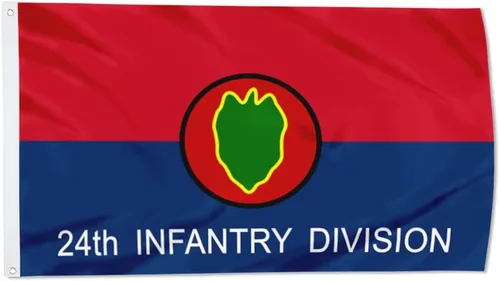 Vista 6 de Fyon Bandera militar de la 34ª división de infantería del ejército de 3 x 5 pies con 2 ojales de latón