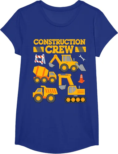 Vista 29 de Construction Crew Worker Excavator - Camiseta para niños y niñas Negro