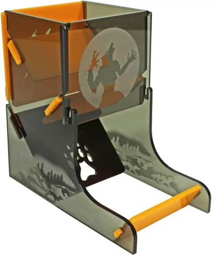 Vista 8 de LITKO Torre de dados con temática de terror Rodillo de dados Vaso de dados Bota de dados TTRPG Juegos de mesa (Jack-O-Lantern) Contains