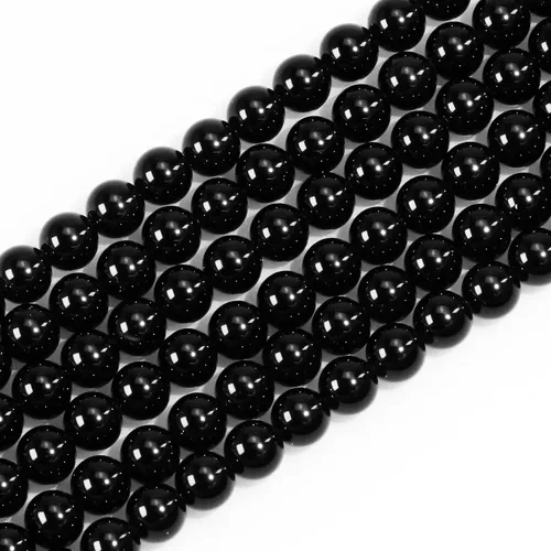 Vista 22 de Cuentas de gemas naturales redondas sueltas para fabricación de joyas DIY, energía de cristal, curación. 1 filamento de 38 cm (Amazonita, 4 mm