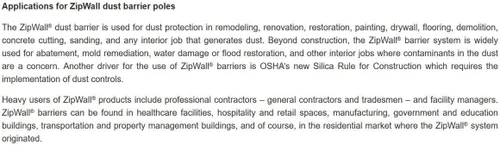 Vista 4 de ZipWall ZipPole