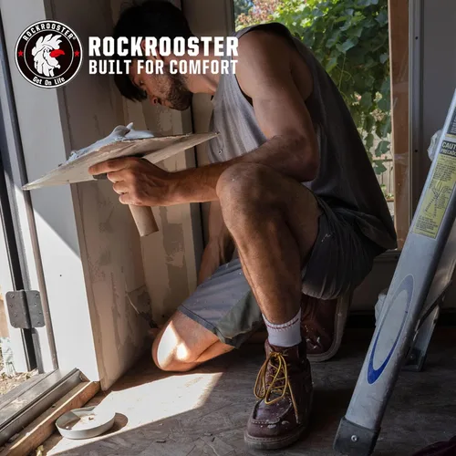 Vista 17 de ROCKROOSTER COOLMAX - Calcetines deportivos con control de humedad, duraderos y transpirables (paquete de 9)