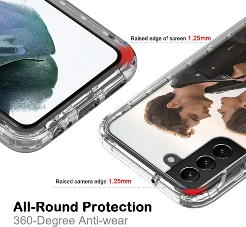 Vista 4 de Funda para teléfono con foto personalizada para Samsung Galaxy S21 5G, cubierta personalizada con imagen, texto, logotipo