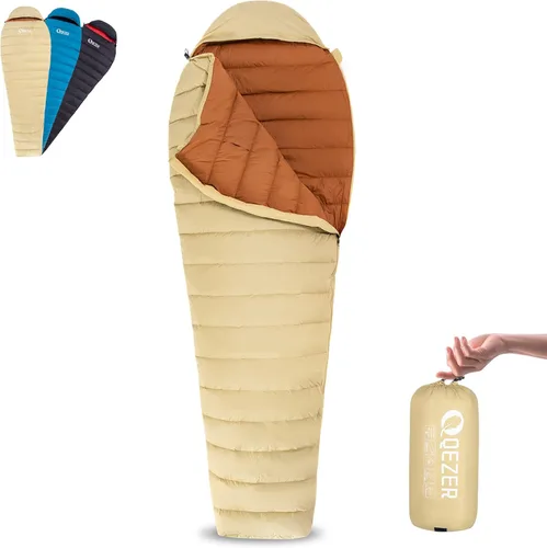 Vista 9 de Ultralight Down Sleeping Bag for Adults with 600 Fill Power, Compact All Seasons Sleeping Bag for Backpacking, Hiking and Camping