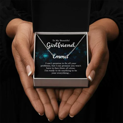 Vista 5 de Para El Amor De Mi Vida Cadena - Regalos Para El Día De La Madre Personalizadas, Regalos Personalizados Para Hija, Regalos Para Mi Novia Para