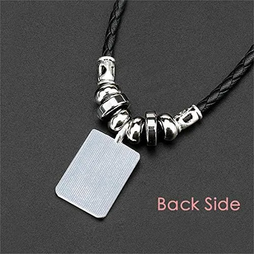 Vista 3 de Santiago De Chile City Watercolor Leather Necklace Bracelet Jewelry Set
