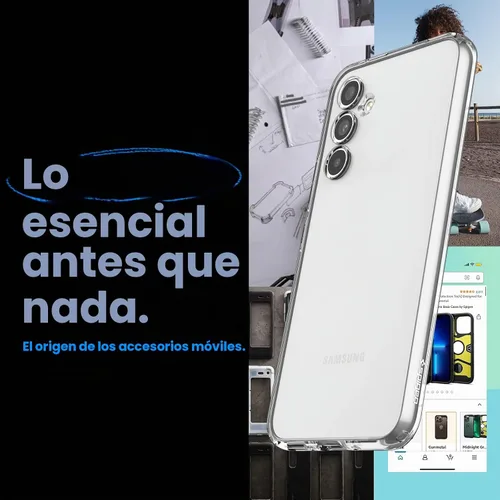 Vista 2 de Spigen Cristal líquido diseñado para Galaxy A54 5G Case (2023) - Cristal transparente