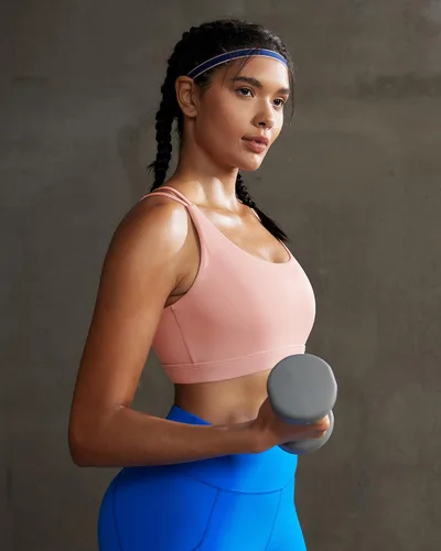 Vista 54 de Brasieres deportivos para mujer, con relleno, tipo camiseta sin mangas, sexis, con espalda cruzada, de alto impacto, largos, ideales para practicar