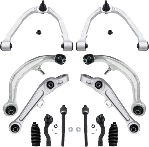 Vista 88 de Detroit Axle – 12 brazos de control superiores e inferiores delanteros con rótulas, barras de unión exteriores e interiores con topes, barras