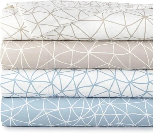 Vista 42 de Southshore Fine Living, Inc. Colección Winter Brush, juego de sábanas de 3 piezas para cama individual, sábana bajera con bolsillo profundo de 14