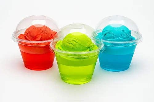 Vista 8 de Golden Apple, 9 oz-30ct plástico transparente Sundae tazas sin tapas. Cuencos desechables para postre, postre congelado