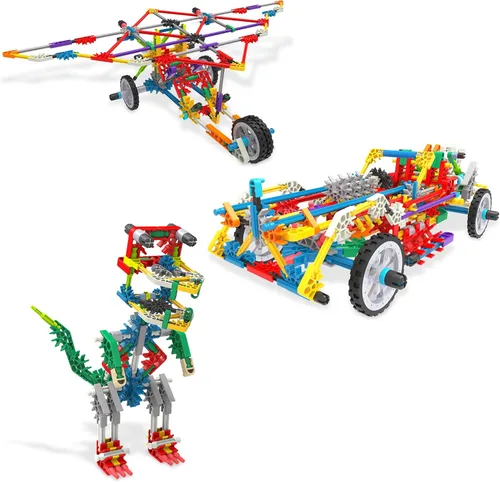 Vista 7 de KNEX Set Deluxe de 80 modelos con bolsa reutilizable - Kit de construcción STEM, juguete de construcción para niños, juego creativo, para niños a
