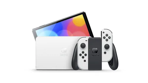 Vista 2 de Nintendo Interruptor modelo OLED con Joy-Con blanco (renovado)