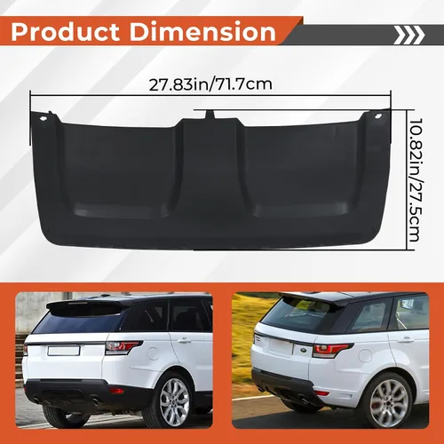Vista 5 de labwork Reemplazo de la placa deslizante del parachoques trasero para Range Rover Sport 2014-2017